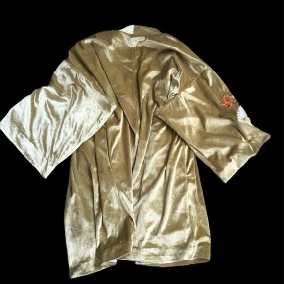 Gold velvet MO & Co Edition Robe - Picture 2 of 4